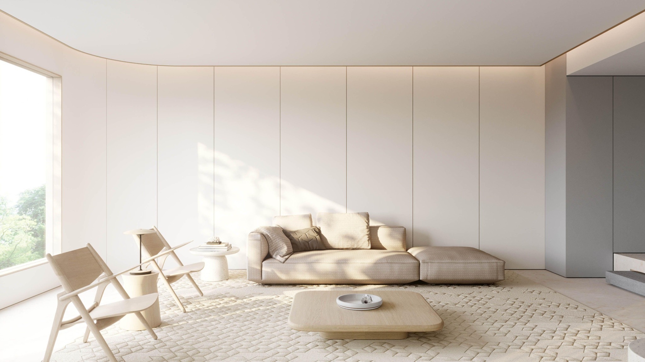 Fresh white bedroom